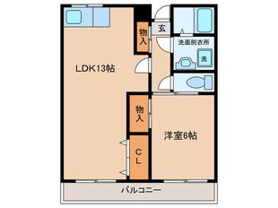 ドミール藤井寺の物件間取画像